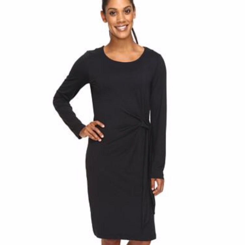 Exofficio Salama Dress XS Black NEW tie-waist